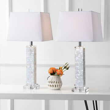 Noelle 28.5" Seashell LED Table Lamp - JONATHAN Y